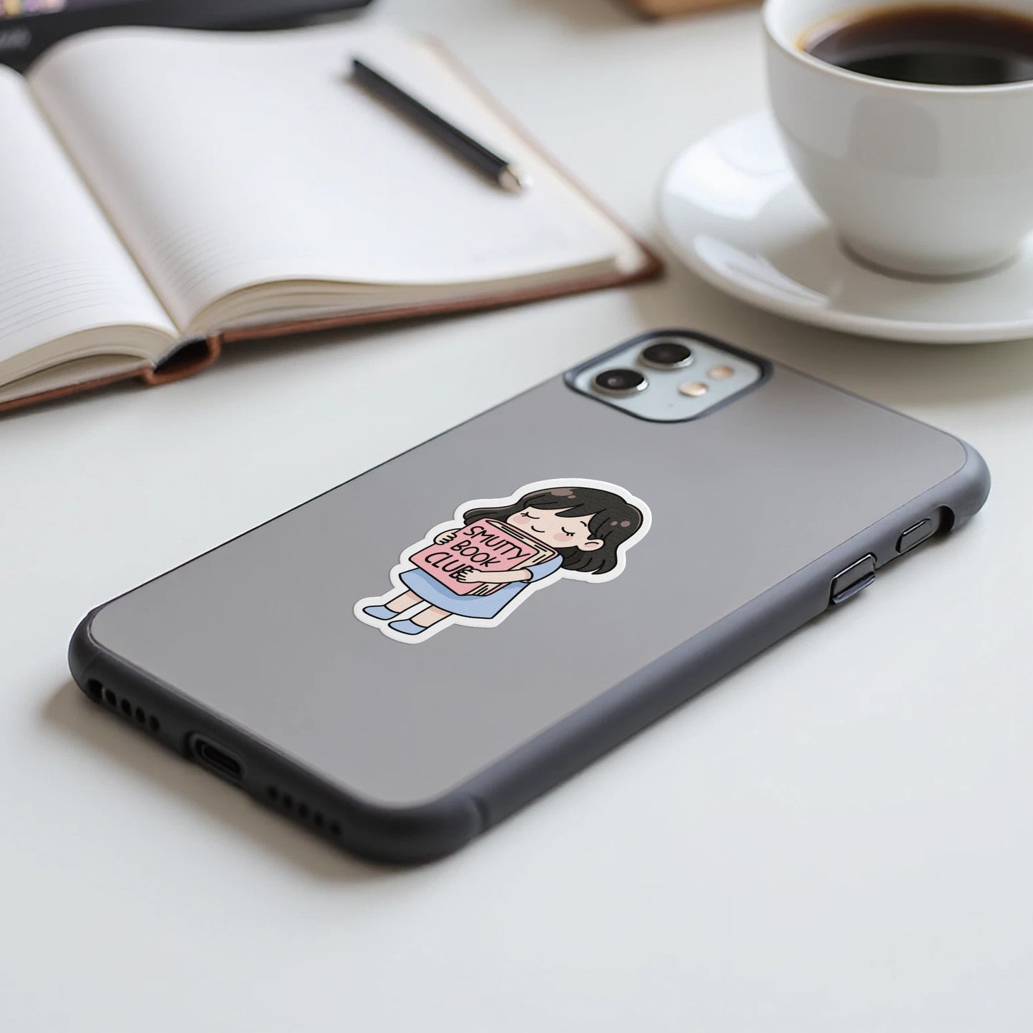 Cute Cartoon Girl Phone Case with Funny Quote product