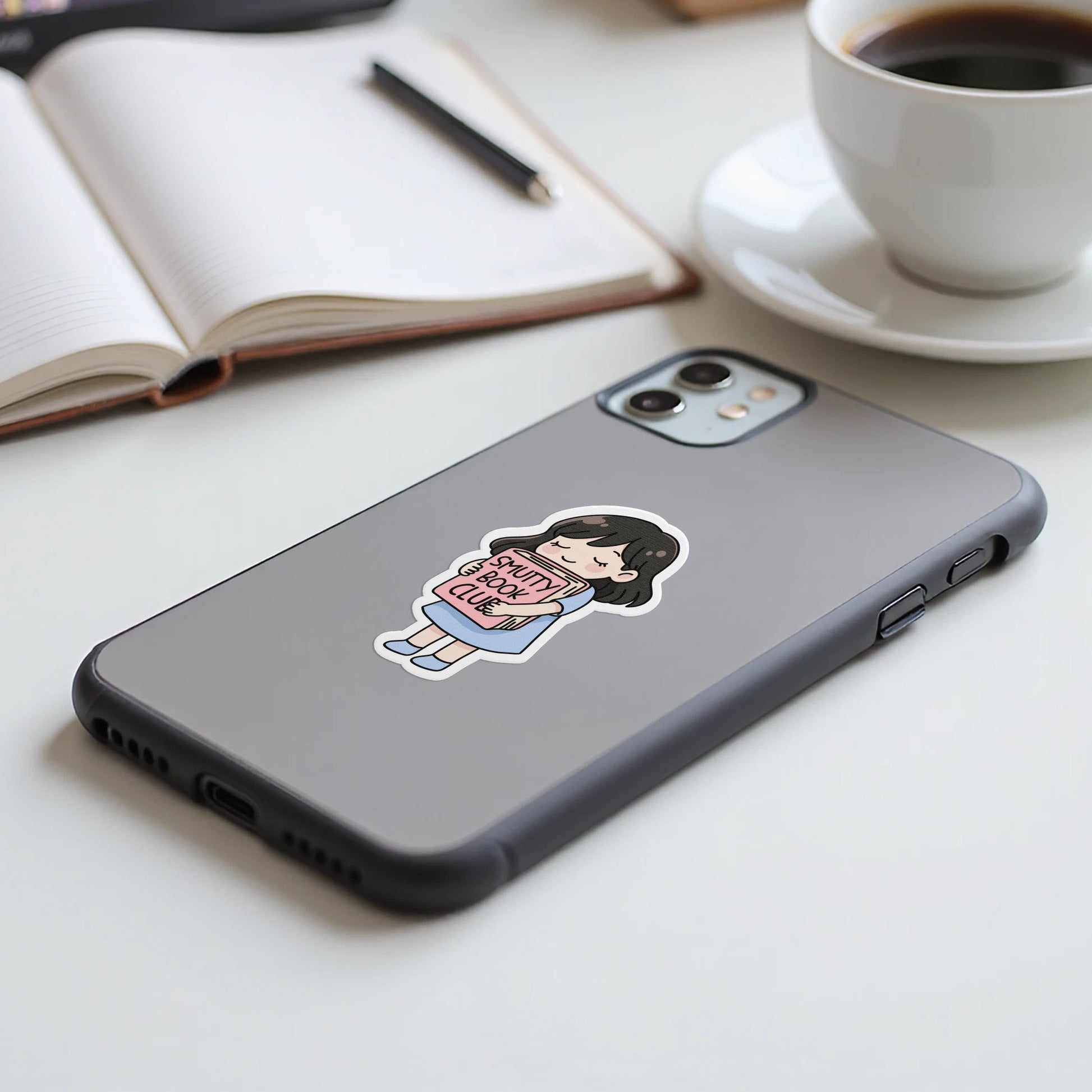 Cute Cartoon Girl Phone Case with Funny Quote product
