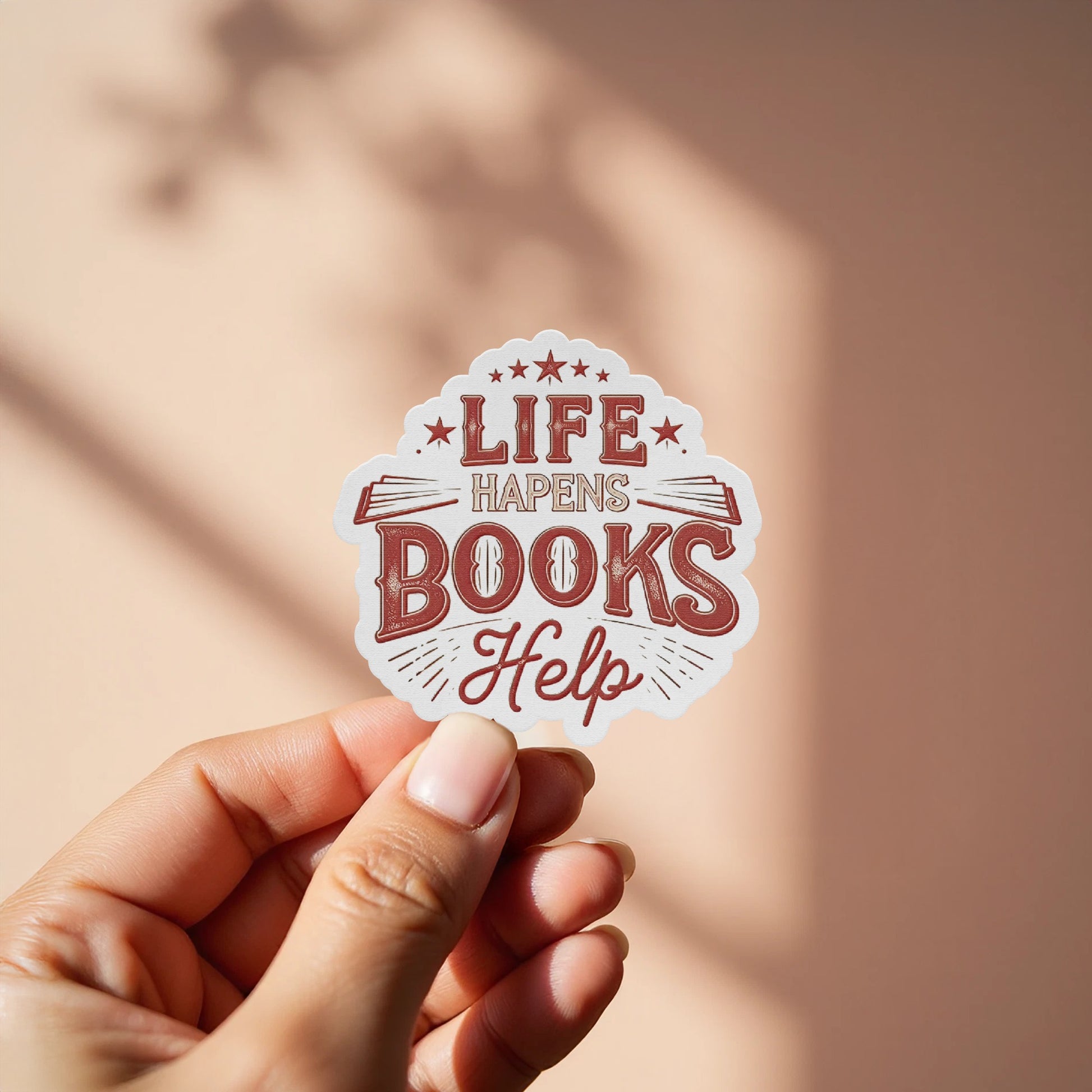 Life Happens Books Help Sticker product