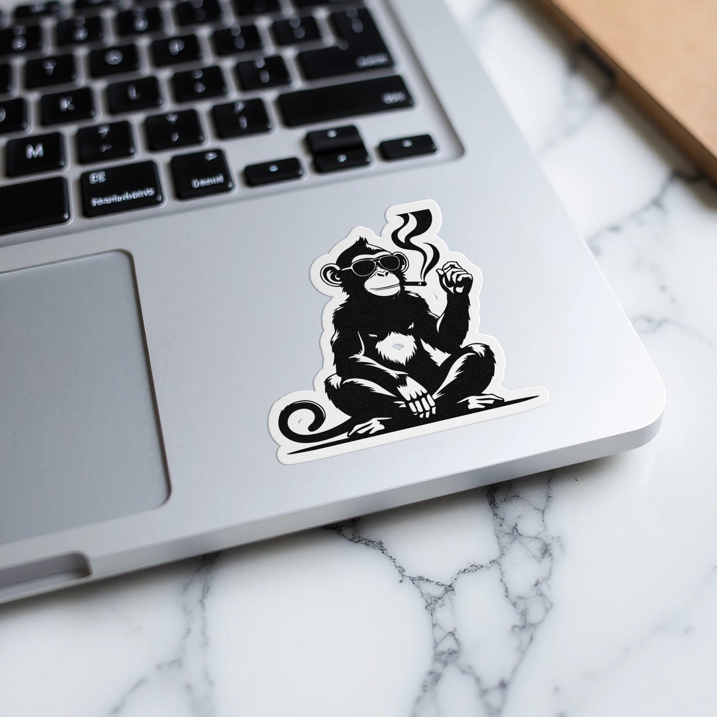 Cool Smoking Monkey Laptop Decal Sticker product type