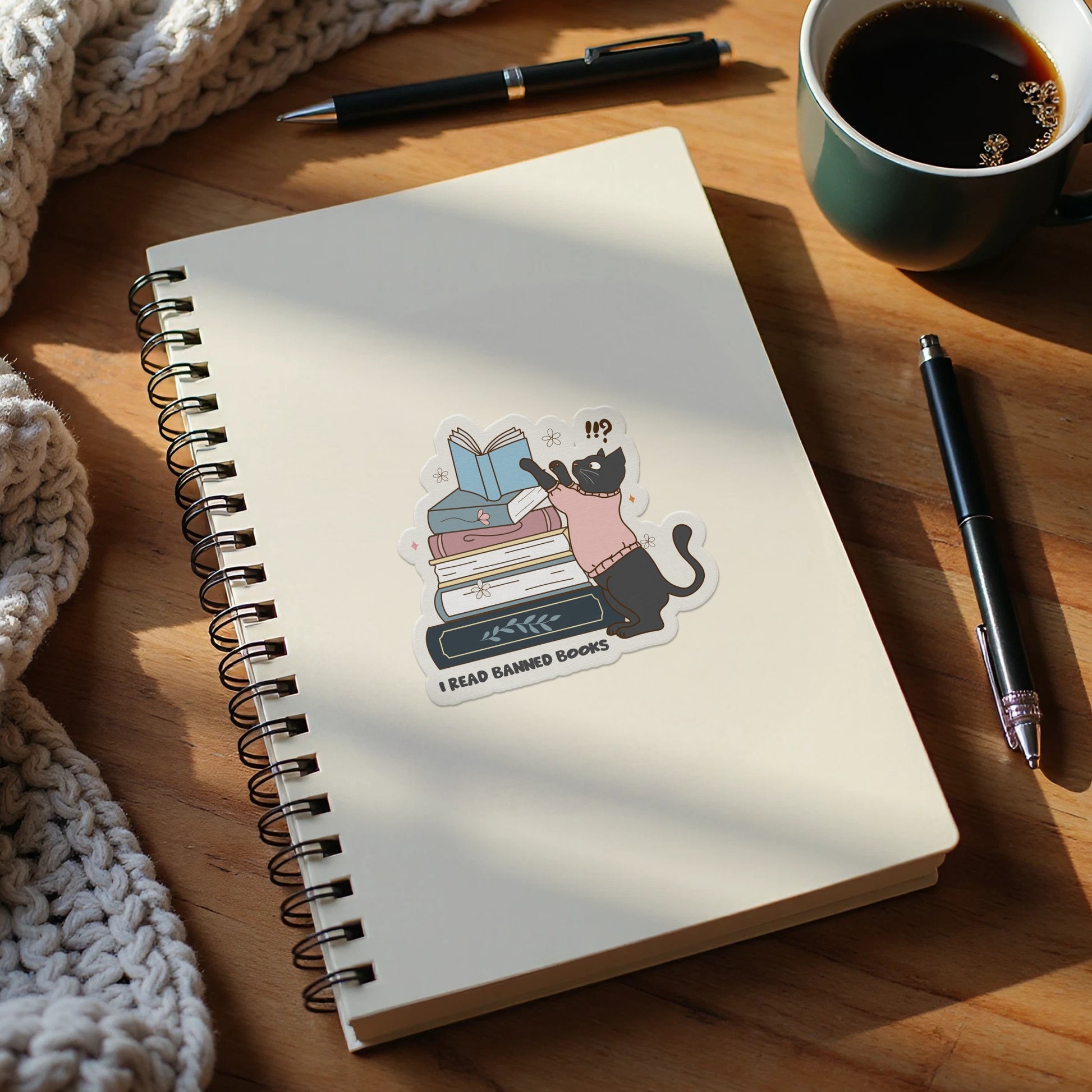 I Read Banned Books Spiral Notebook product type