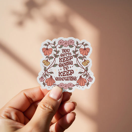 Inspirational Floral Growth Sticker product type