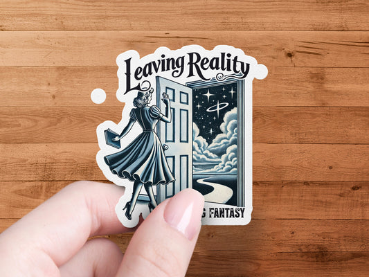 Leaving Reality Sci-Fi Fantasy Sticker product