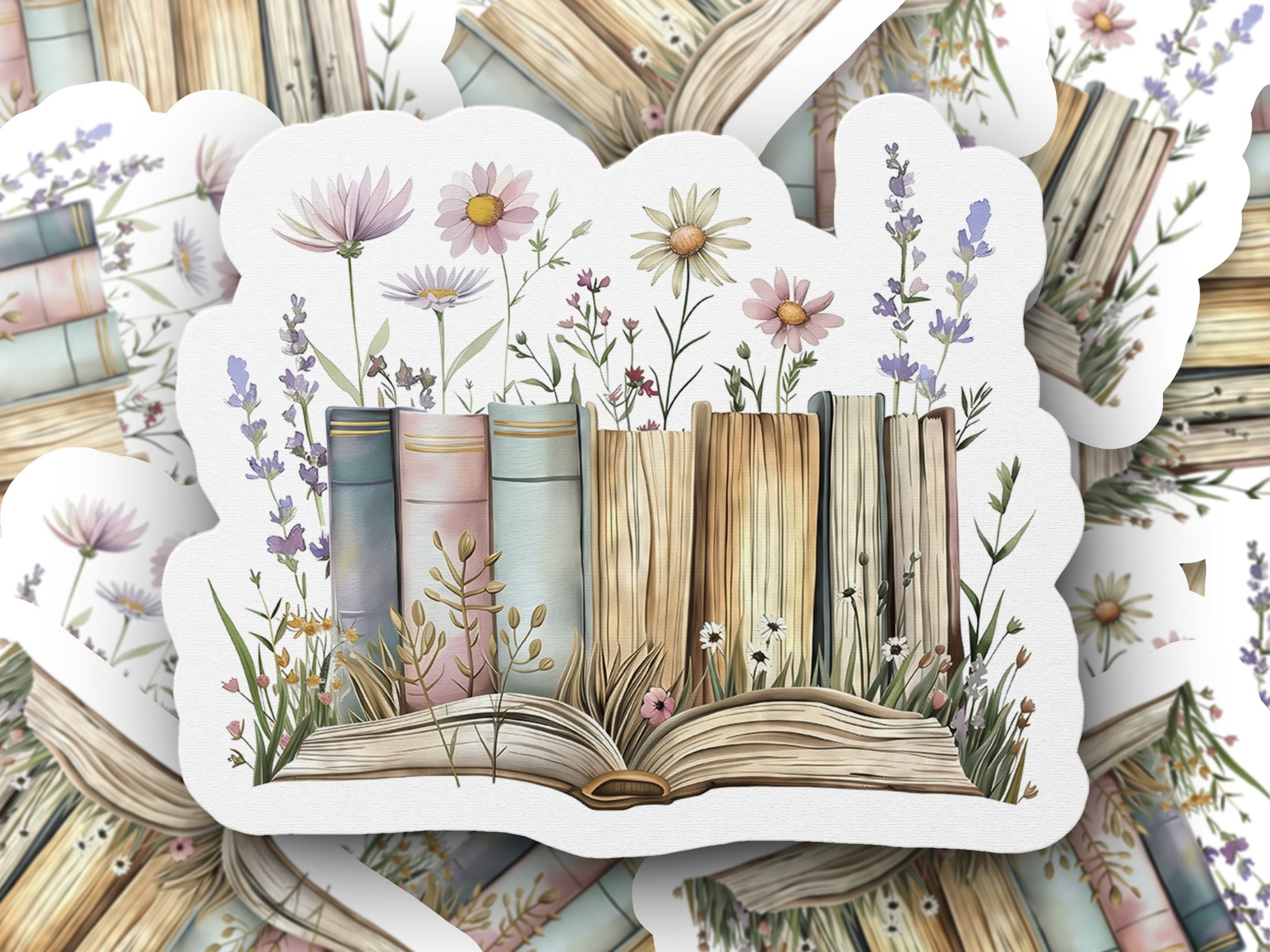 Vintage Botanical Illustration Book Sticker product