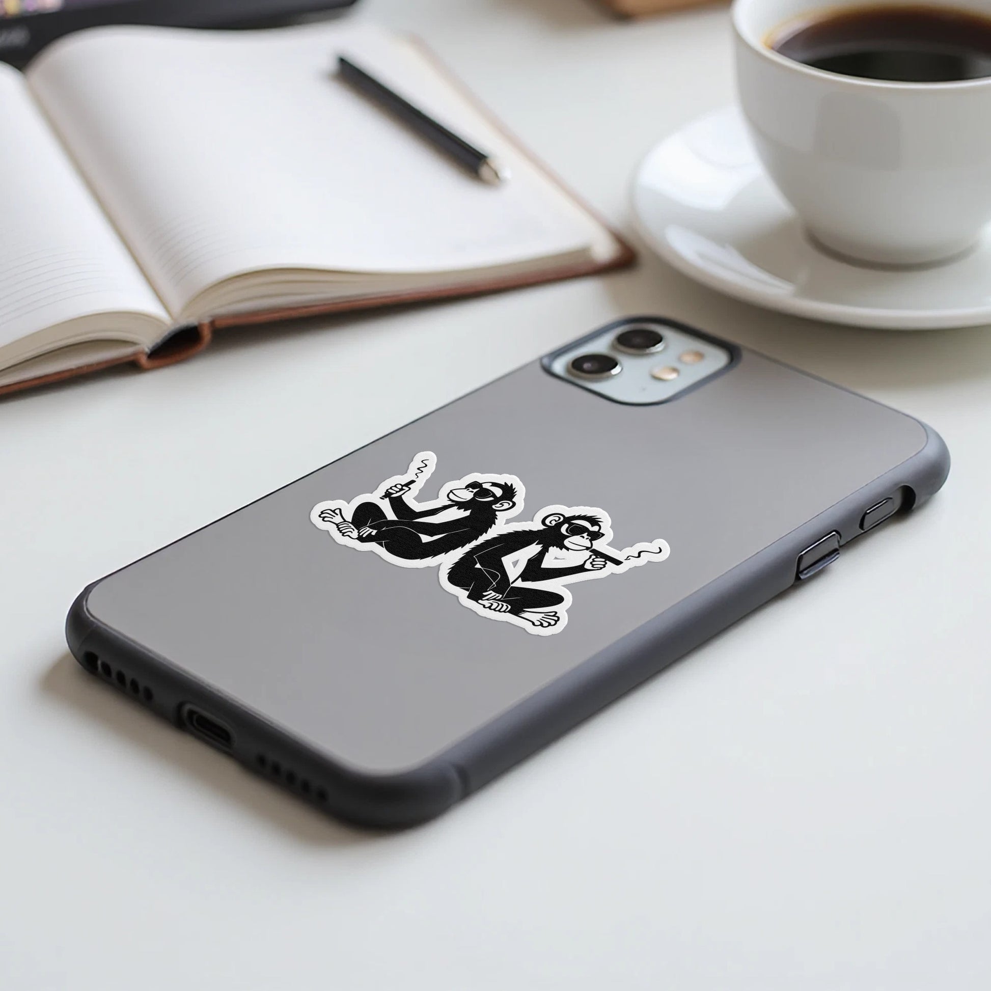 Stylish Cool Monkeys Design Printed Phone Case product