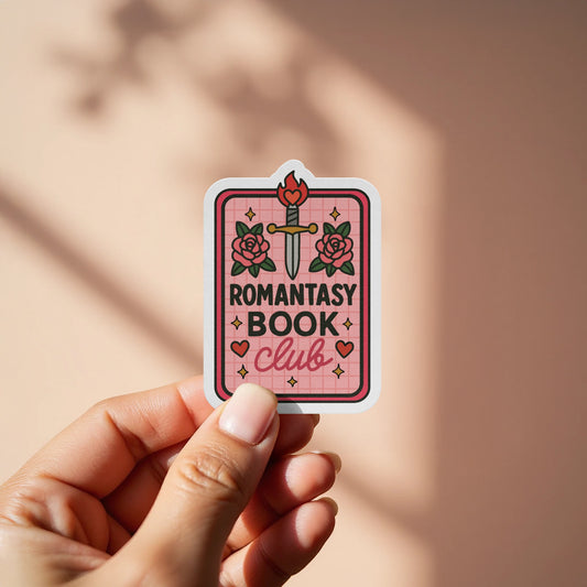 Romantasy Book Club Sticker for Book Lovers unique product type