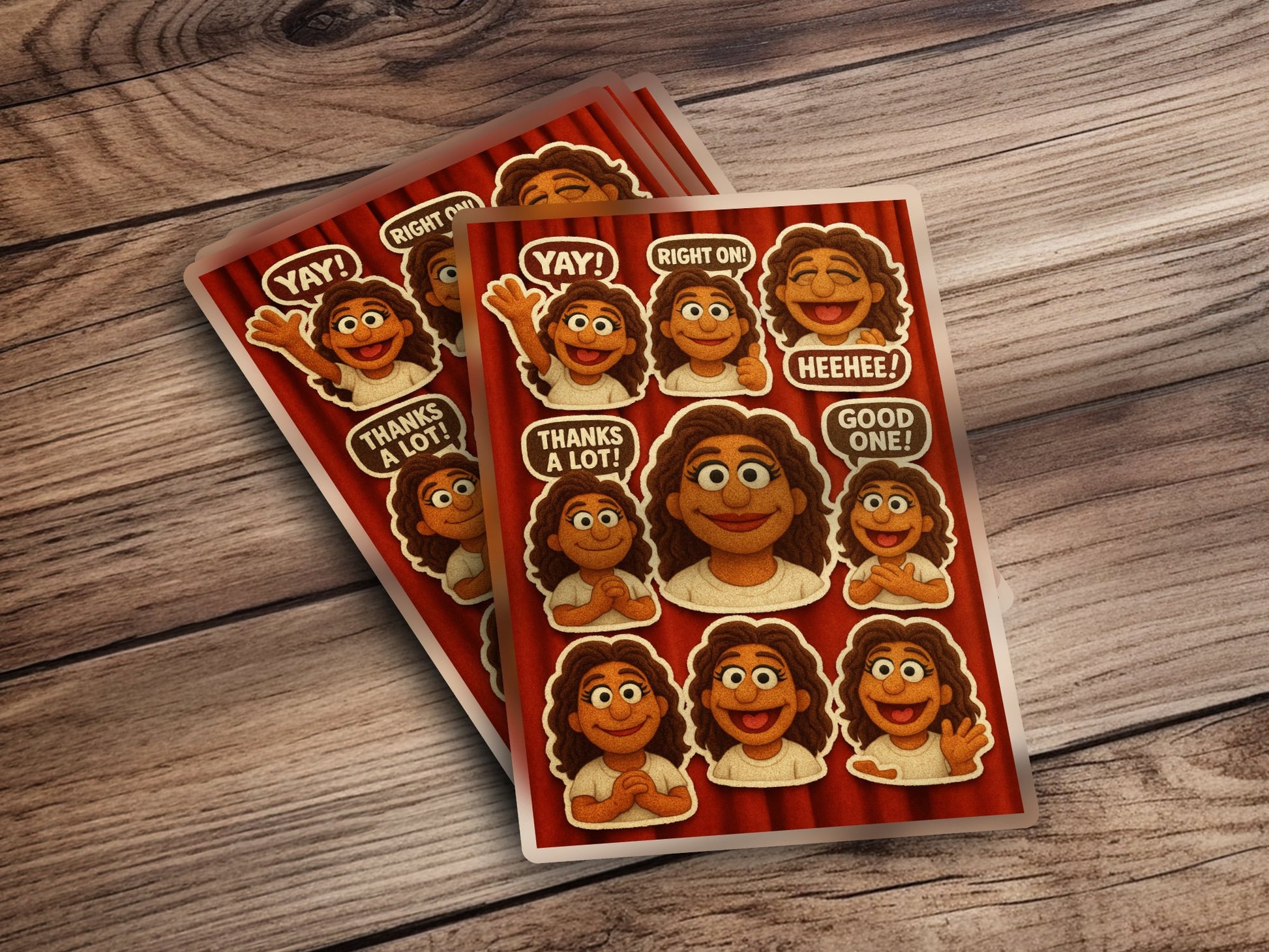 Animated Character Stickers, Kids Party Favors, Fun Cartoon Expression Labels, Bulk Pack