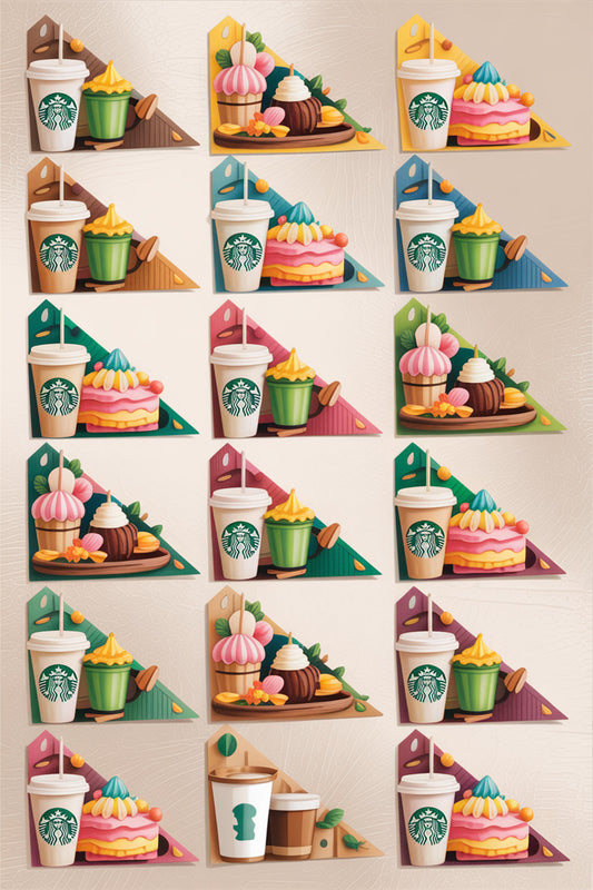 Starbucks Inspired Cake Topper, Pumpkin Spice Latte Dessert Decoration, Fall Bakery Decor, Miniature Food Display, Coffee Lover Gift Set