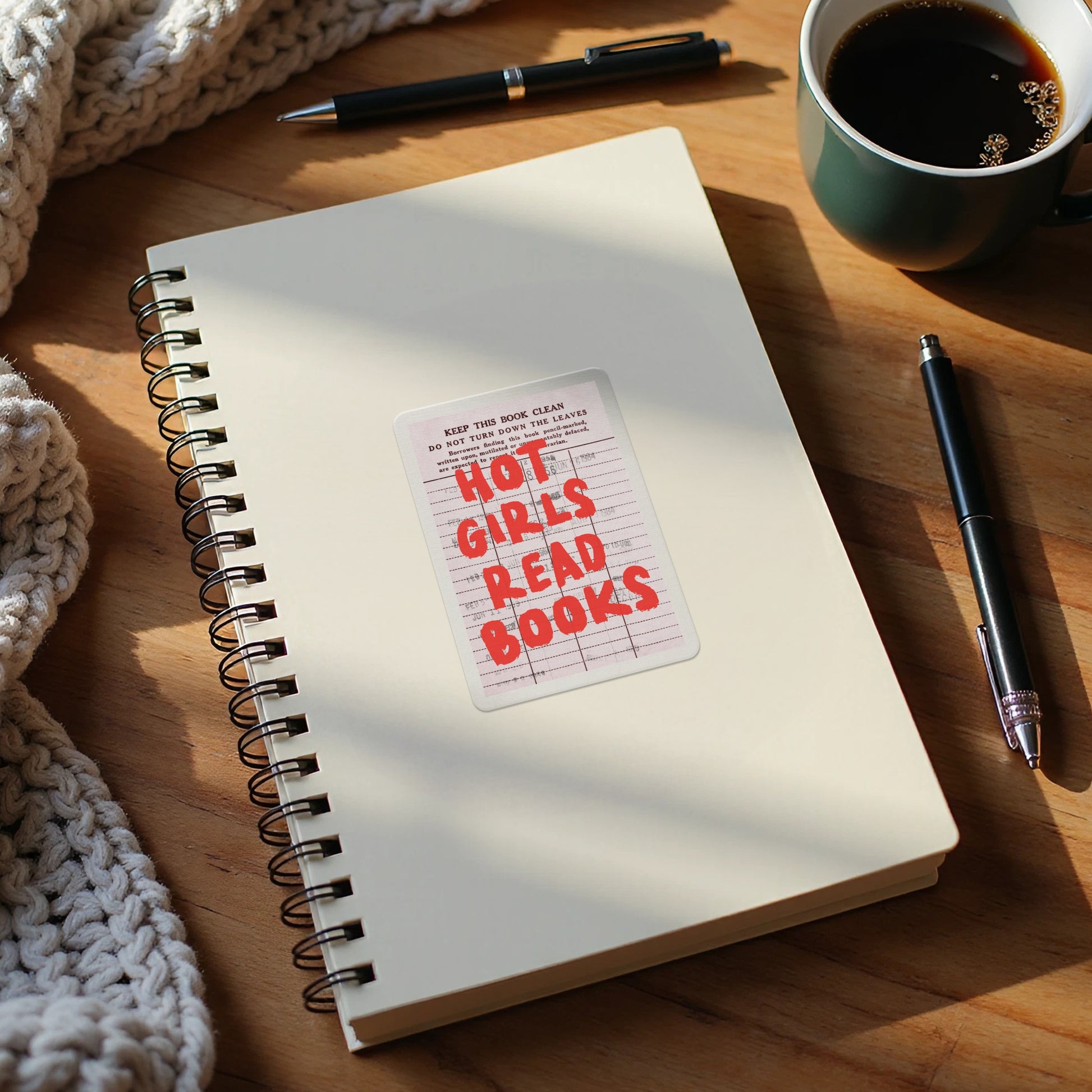 Hot Girls Read Books Sticker for Your Favorite Product
