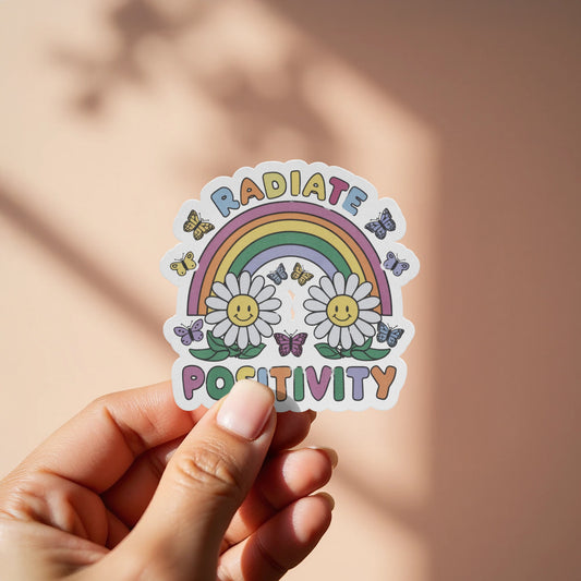 Radiate Positivity Rainbow Stickers product type