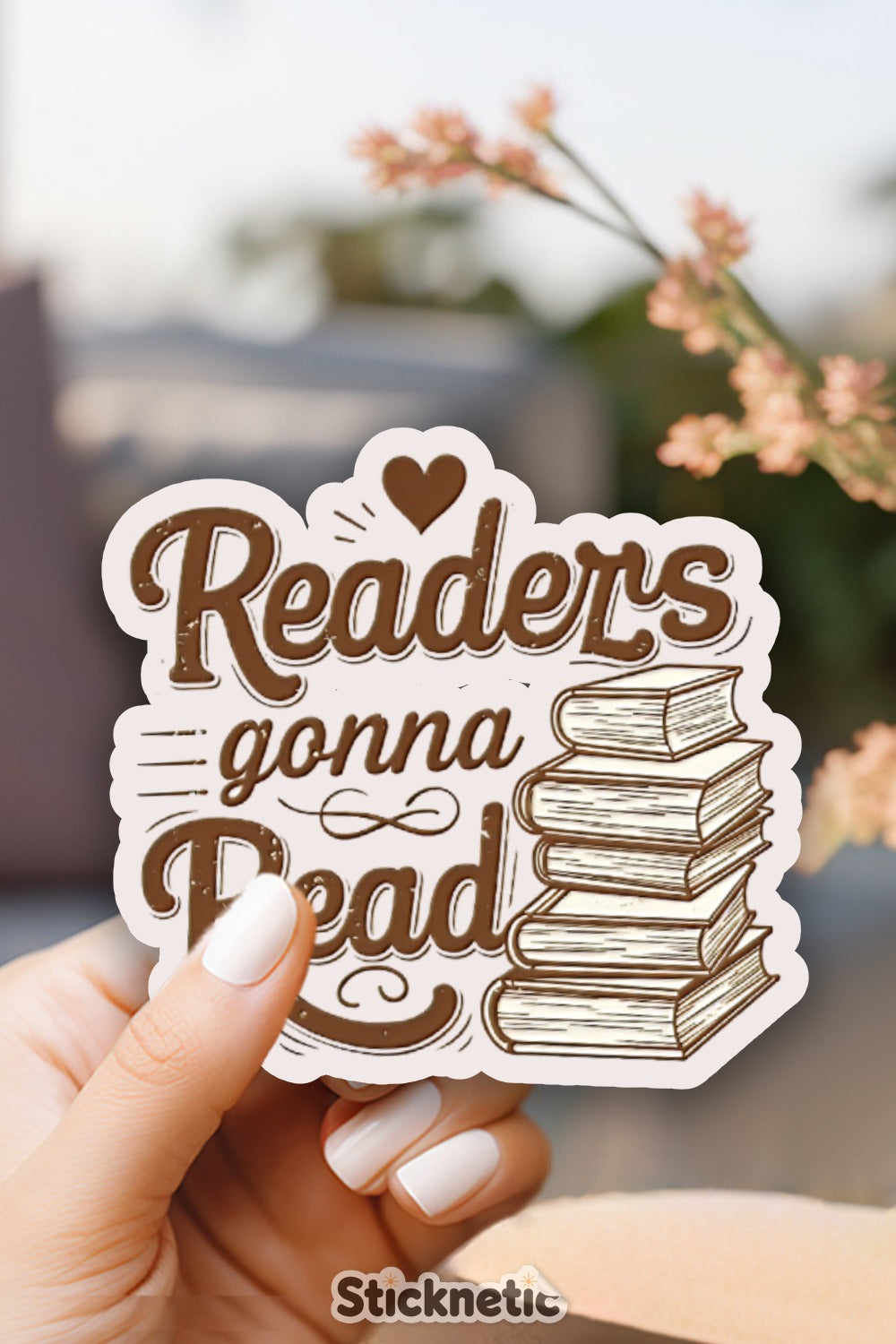 Readers Gonna Read Sticker with Stacked Books product