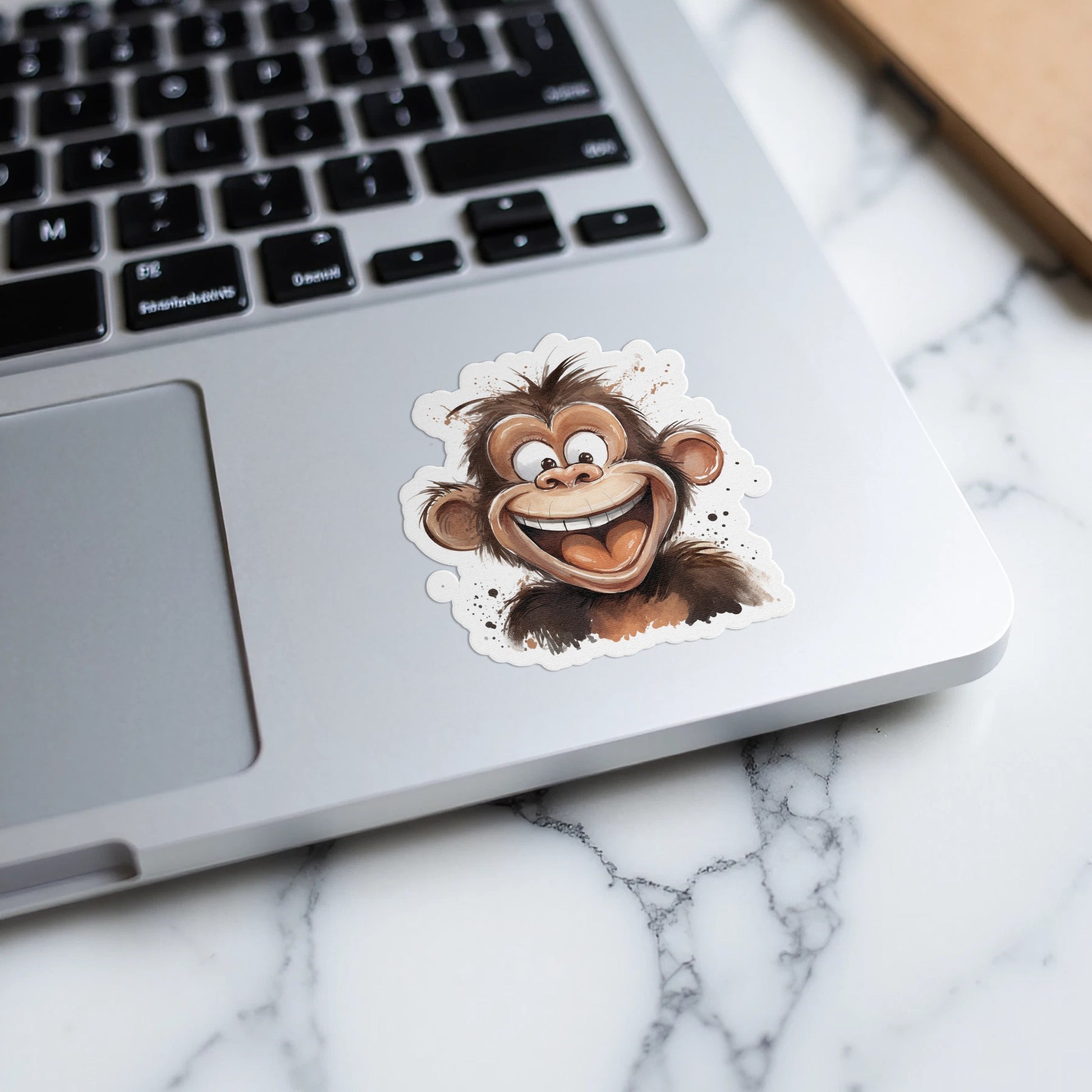 Cute Cartoon Monkey Sticker for Laptop and Devices product type