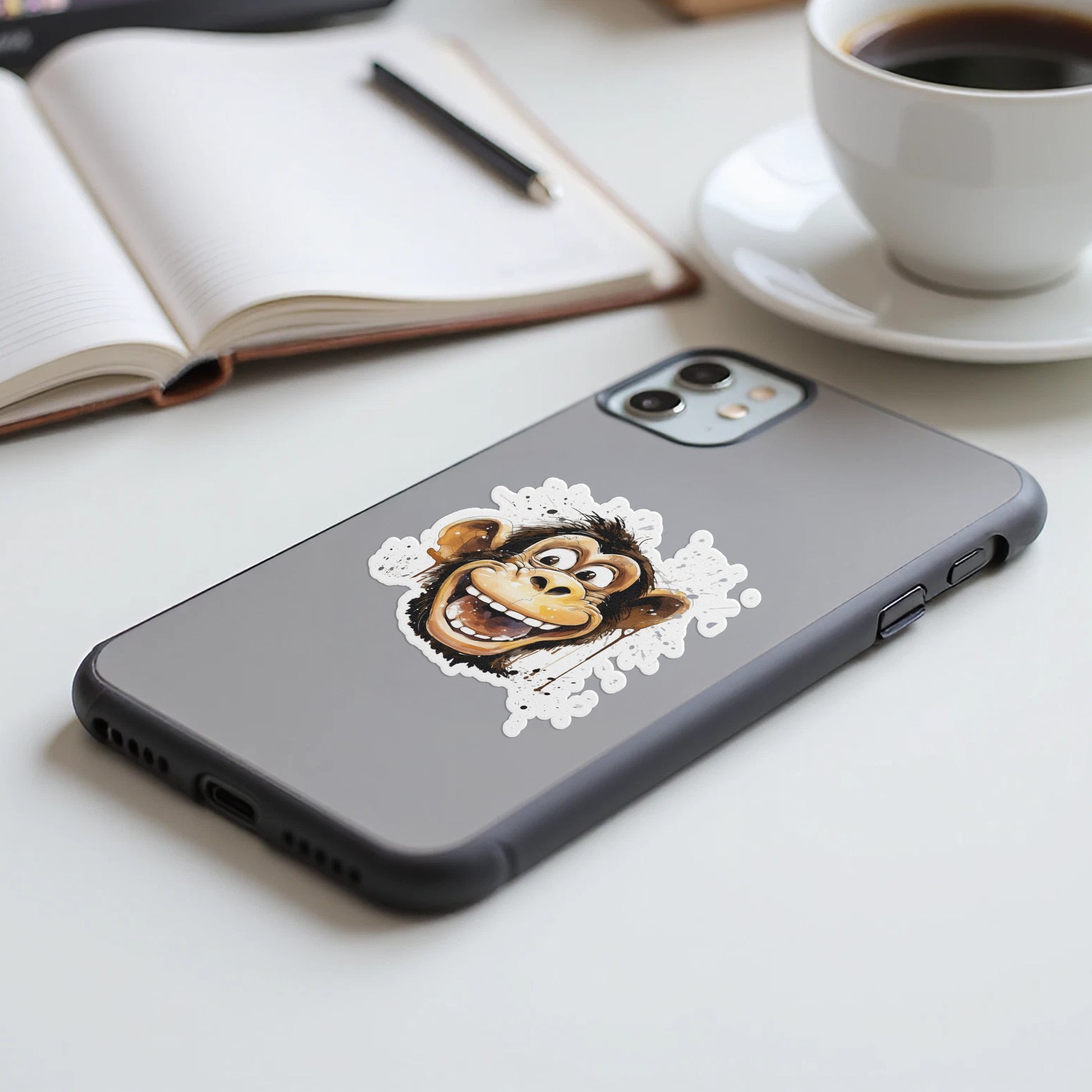 Funny Monkey Graphic Design Printed Phone Case product
