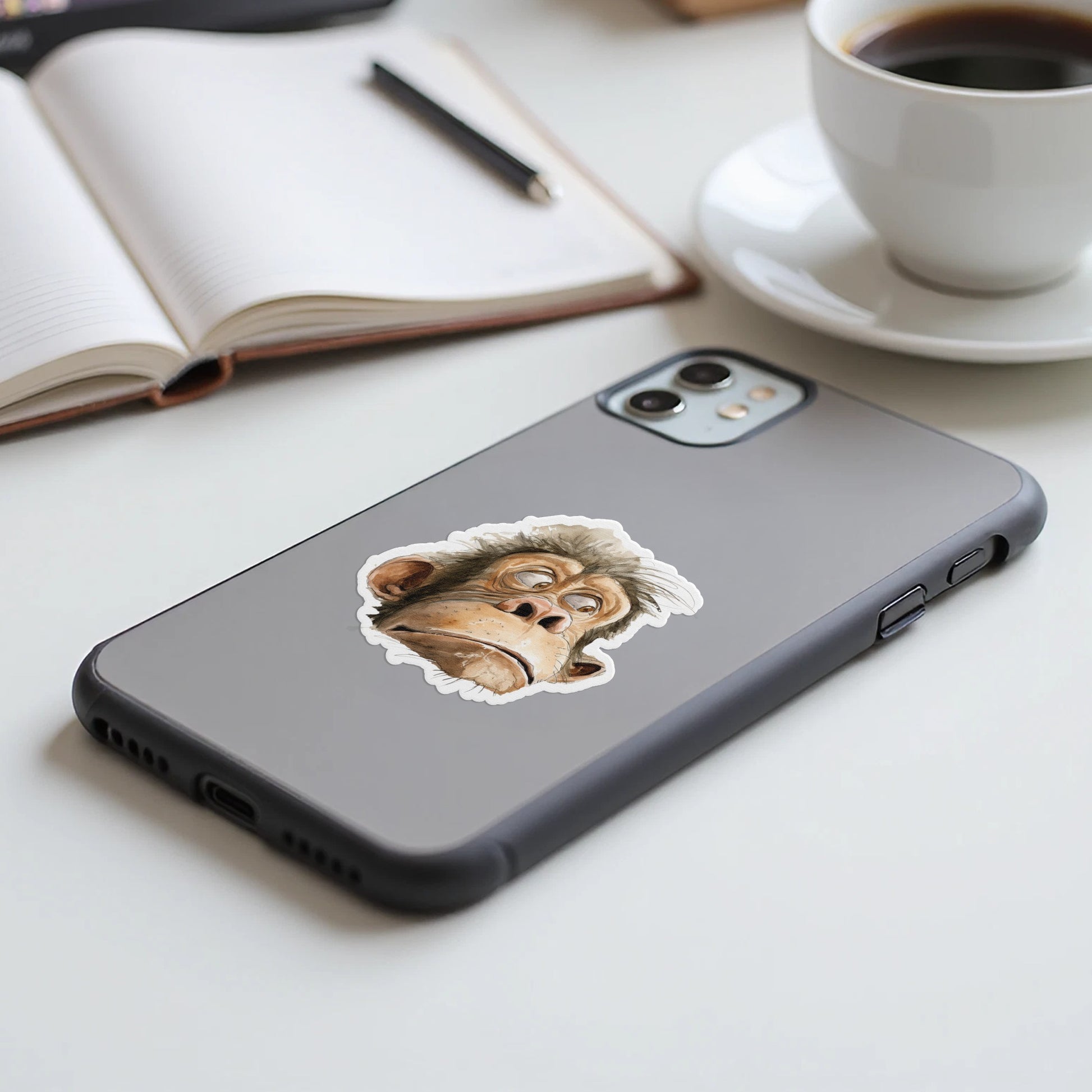 Cute Monkey Face Design Custom Phone Case product