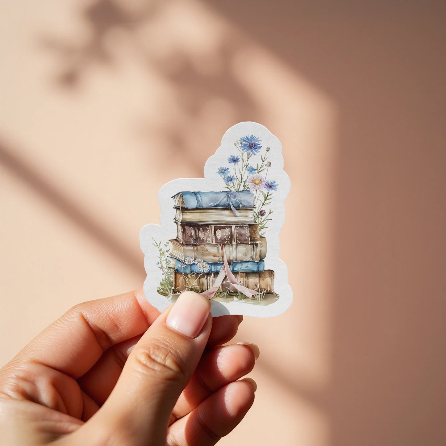 Enchanted Cottage with Flowers Illustration Sticker product