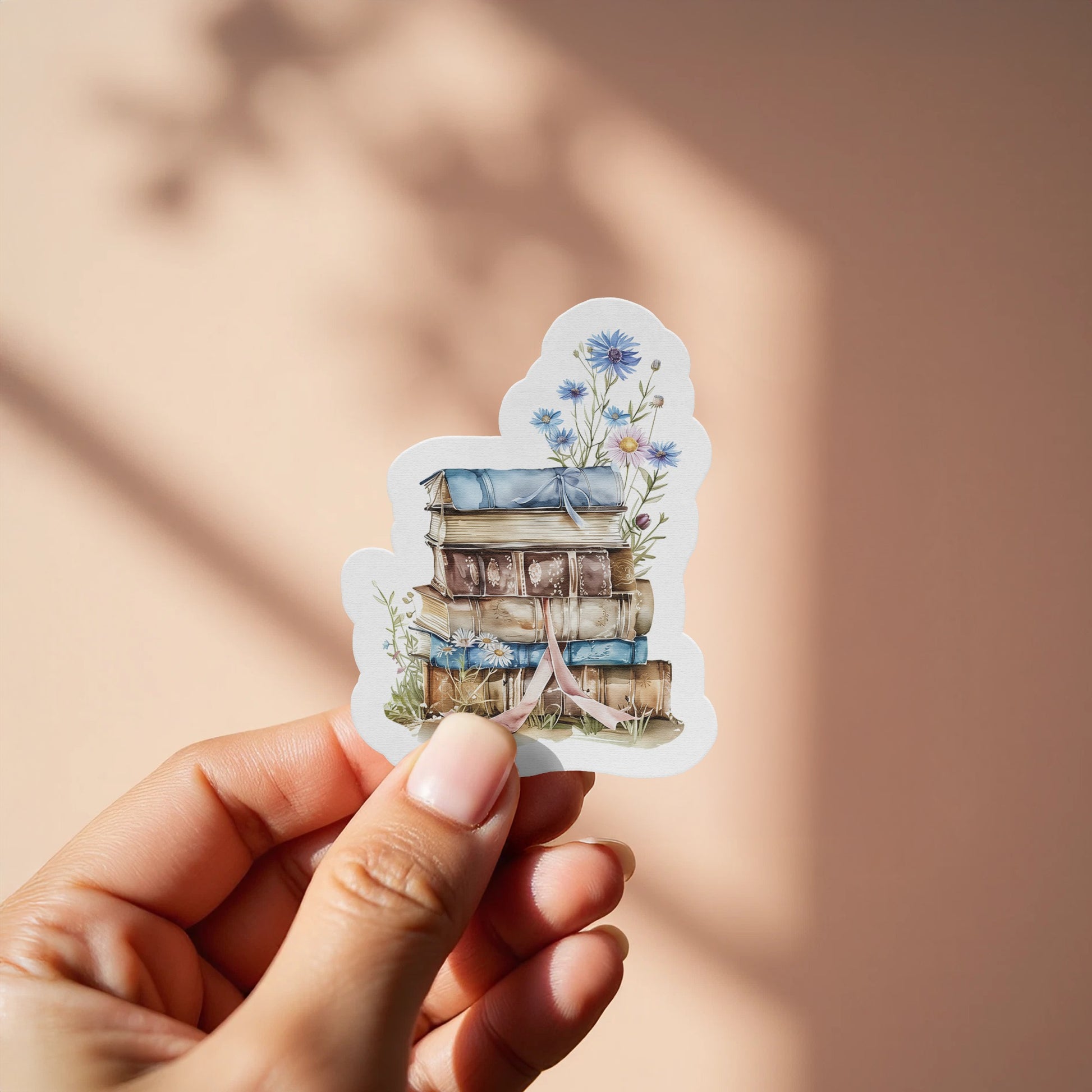 Enchanted Cottage with Flowers Illustration Sticker product