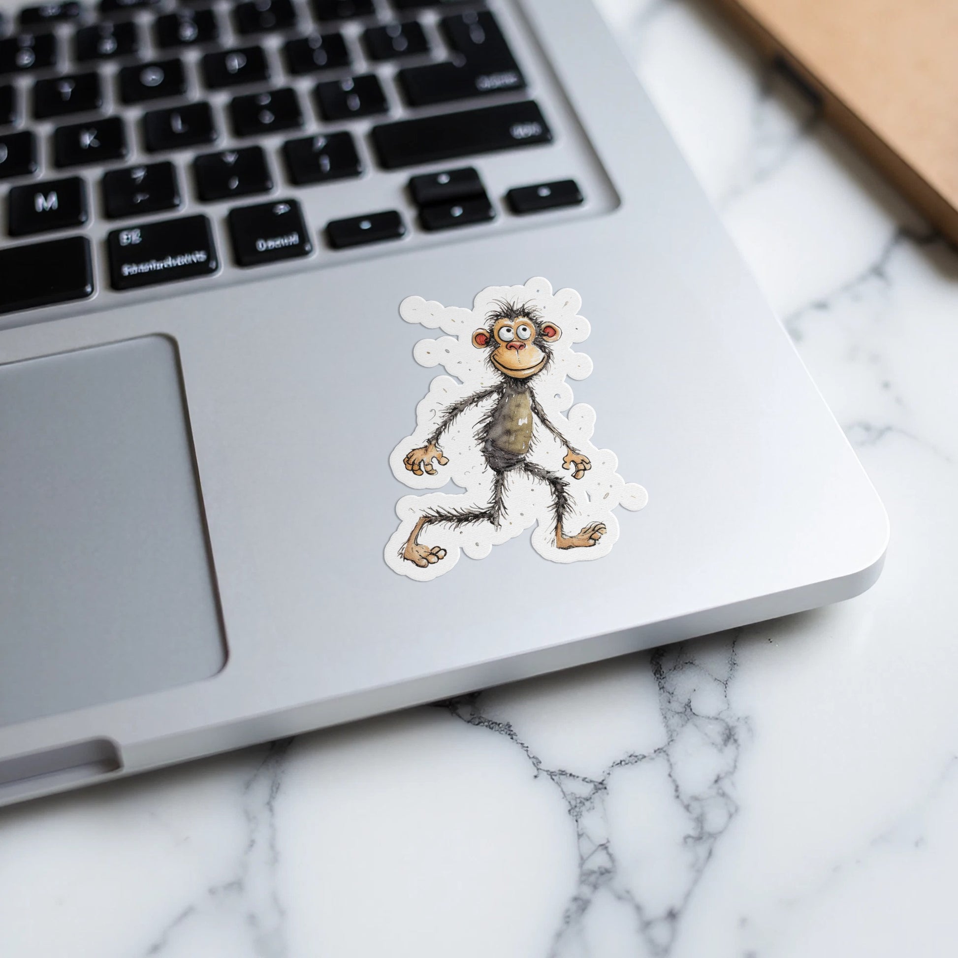 Adorable Cartoon Monkey Printed Sticker product type