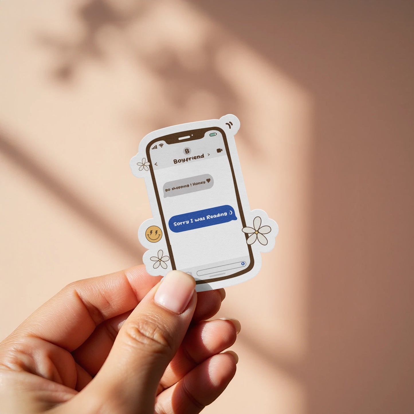 Funny Smartphone Conversation Design Sticker product