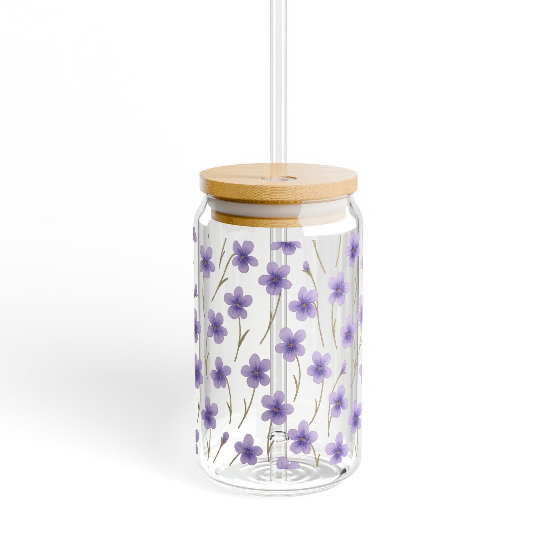 Floral Glass Jar Pendant Light, Purple Flower Design, Hanging Kitchen Lighting, Modern Home Decor, Ceiling Fixture, Unique Gift Idea