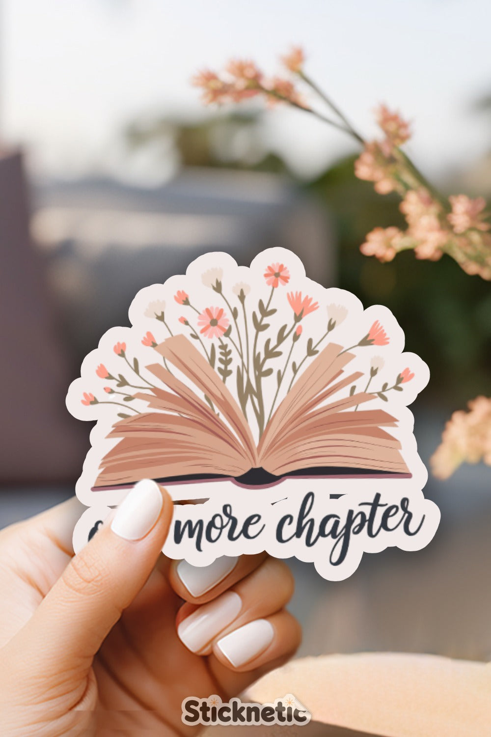 Read More Chapter Book Floral Design Sticker product