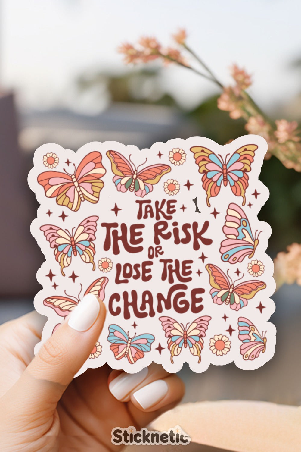 Take the Risk or Lose the Chance sticker product