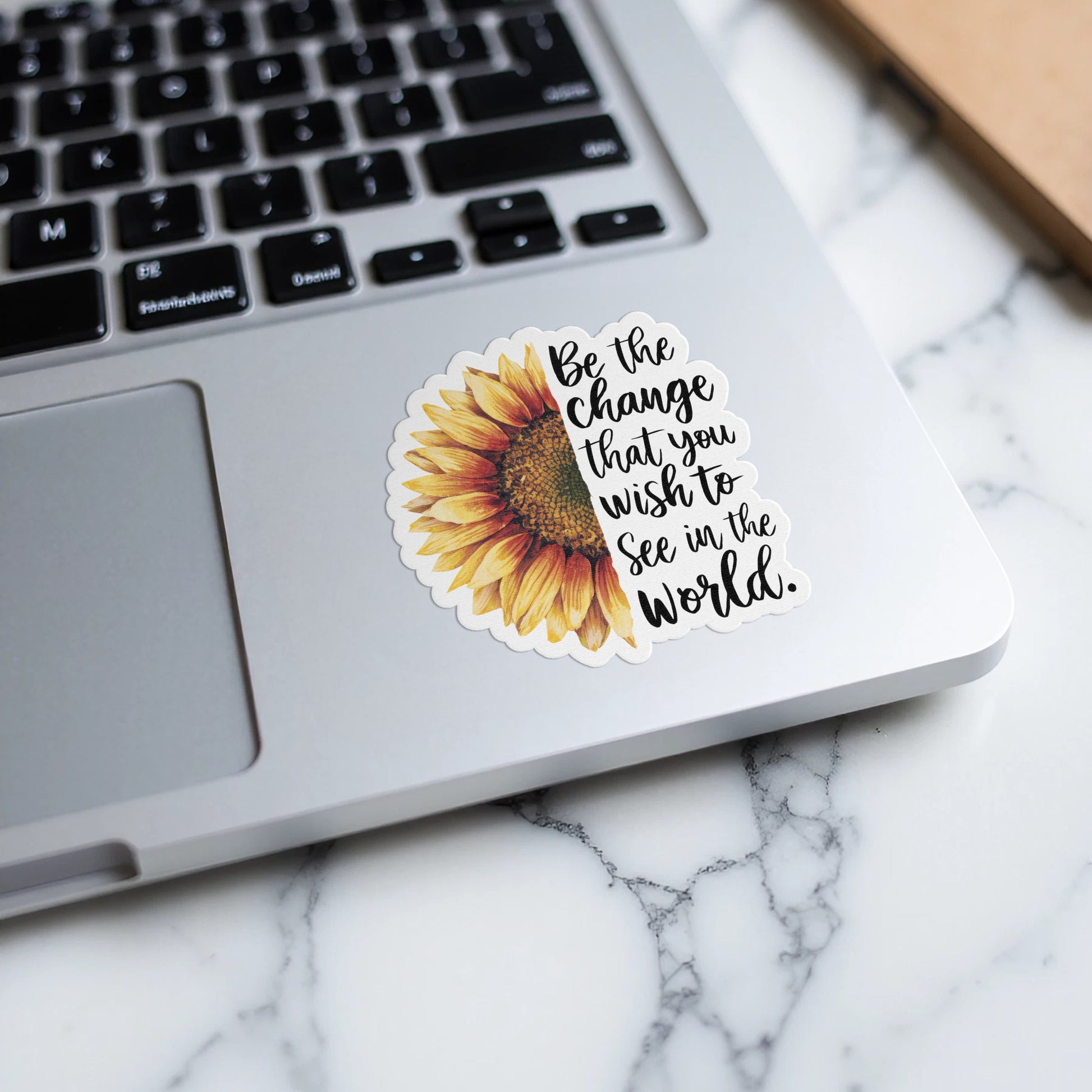 Be the Change Sunflower Laptop Sticker product