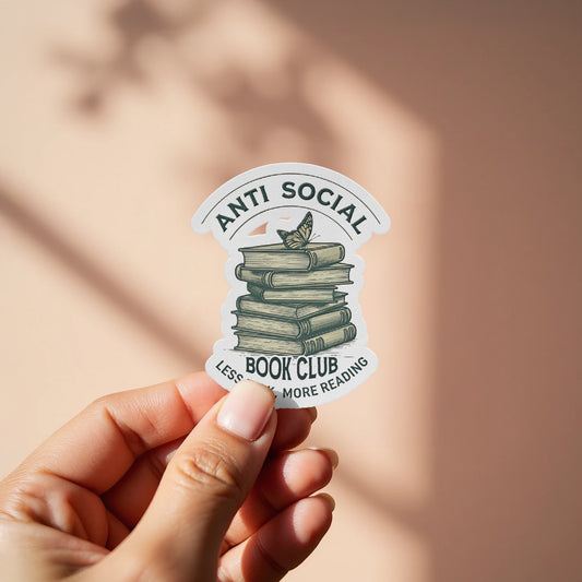 Anti Social Book Club Sticker product