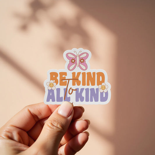 Be Kind to All Kind Butterfly Sticker product type
