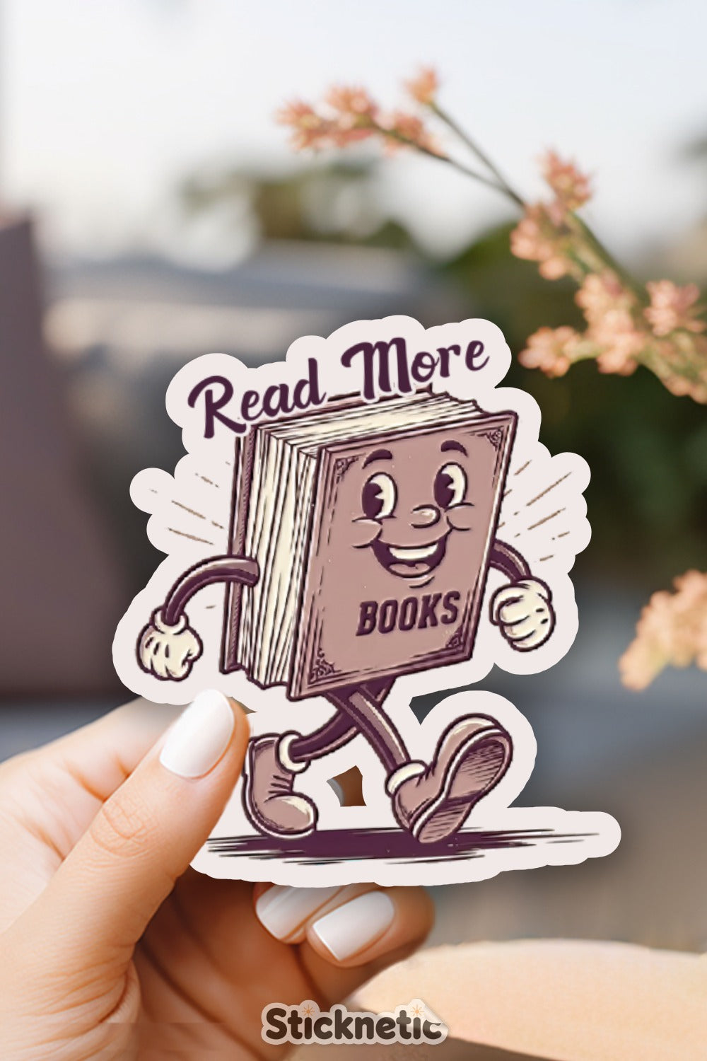 Read More Books Walking Book Sticker product