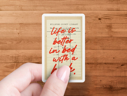 Life is better in bed with a book product