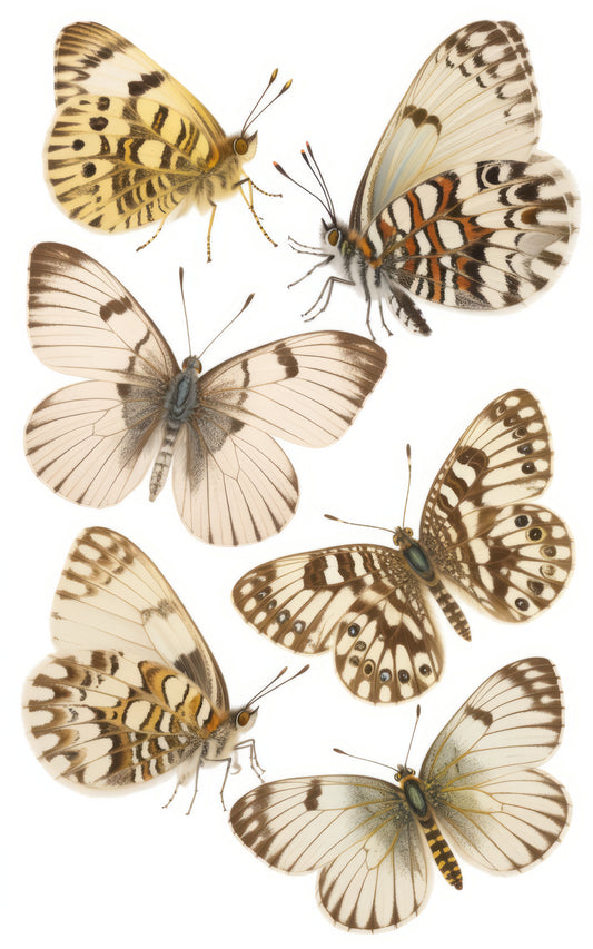 Vintage Butterfly Print, Colorful Insect Illustration, Nature Wall Art, Home Decor, Educational Poster, Entomology Gift Idea