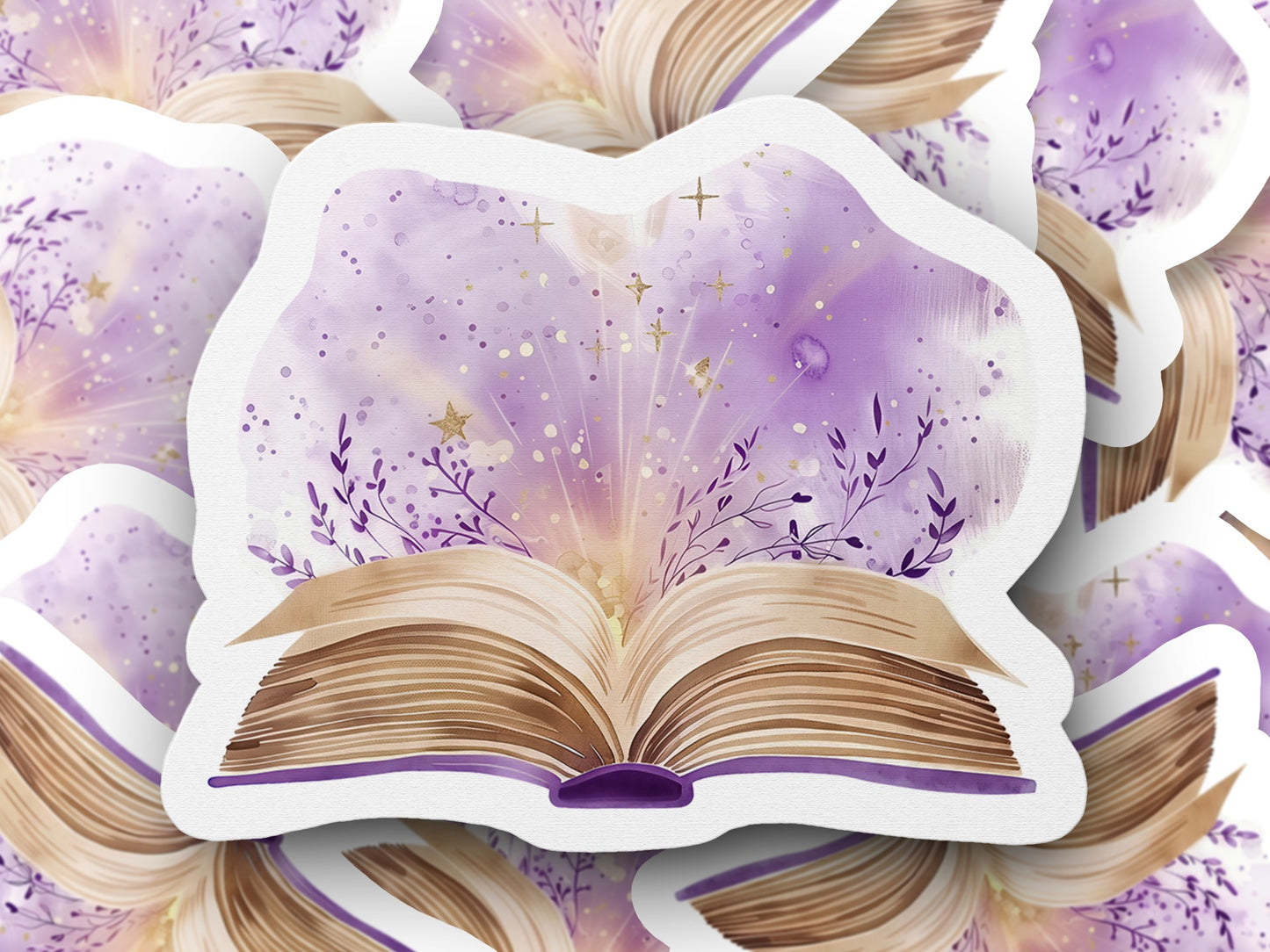 Magical Open Book Illustration Sticker product