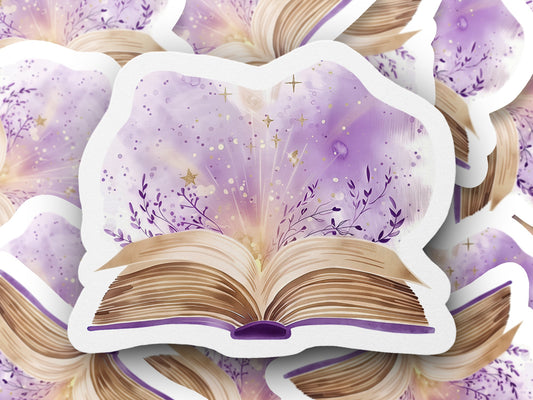 Magical Open Book Illustration Sticker product