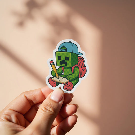 Cool Pixel Character Vinyl Sticker product