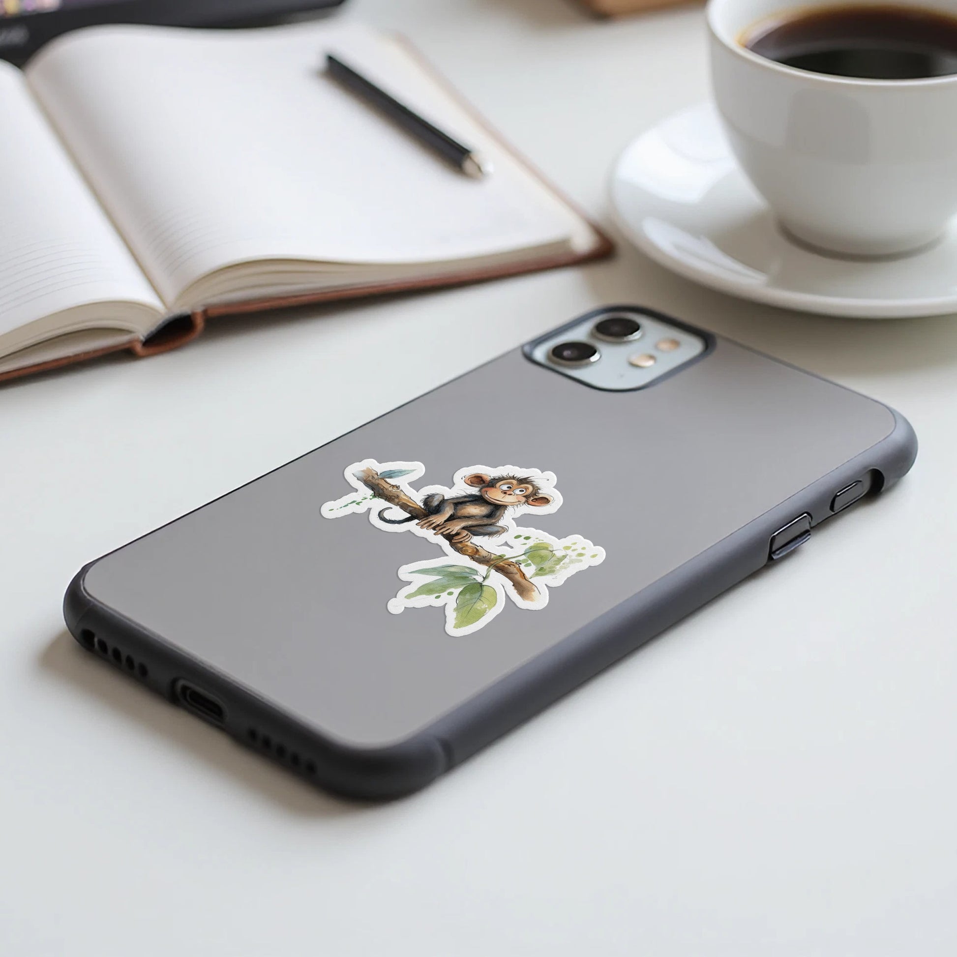 Cute Monkey Printed iPhone Case Cover Stylish Design product