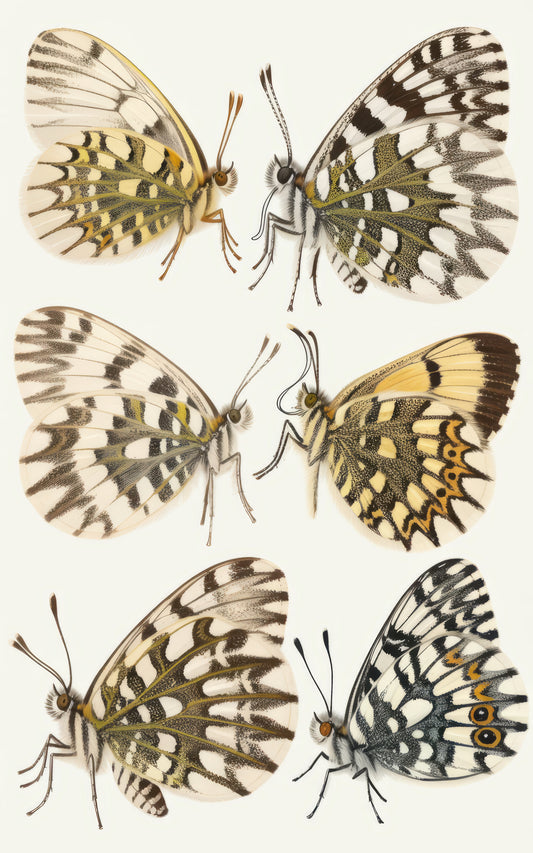Vintage Butterfly Illustration Print, Classic Entomology Wall Art, Nature Inspired Home Decor