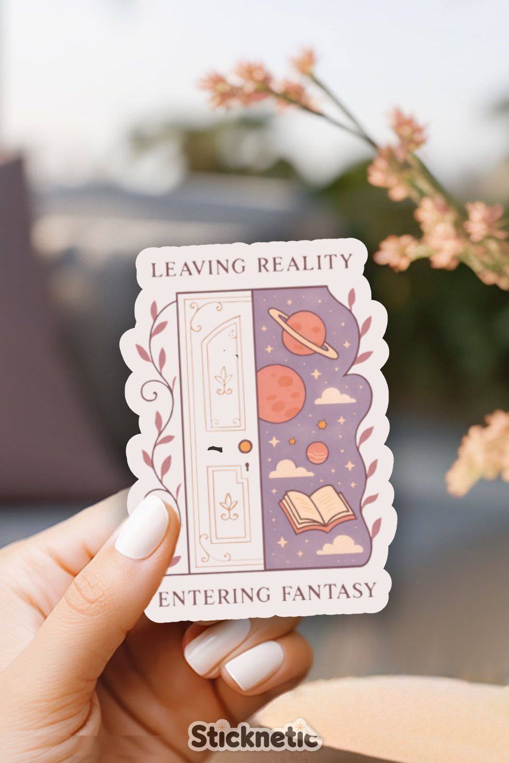 Leaving Reality Entering Fantasy Sticker product type