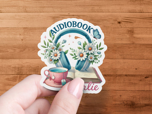 Audiobook Sticker for Book Lovers Unique Art product