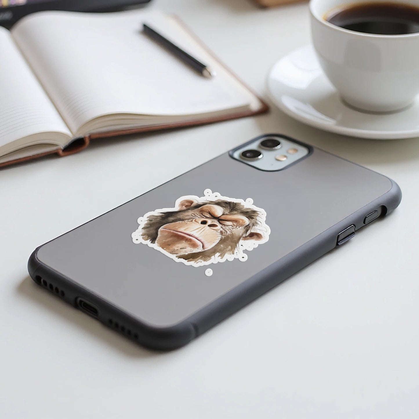 Cute Sleeping Monkey Design Phone Case product