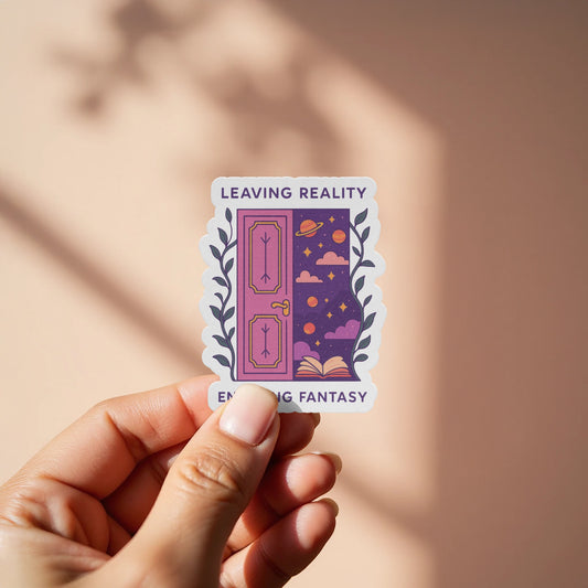 Leaving Reality Entering Fantasy Sticker product