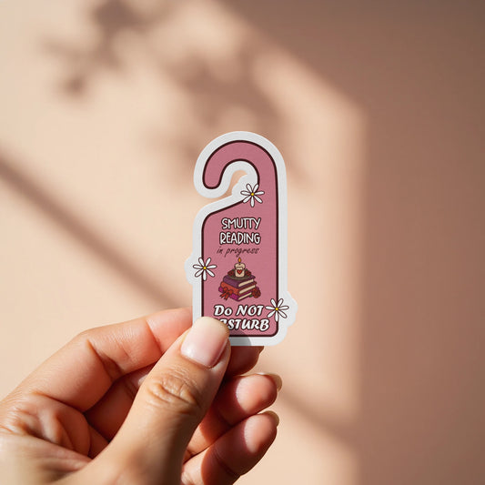 Smutty Reading Do Not Disturb Bedroom Door Sign product