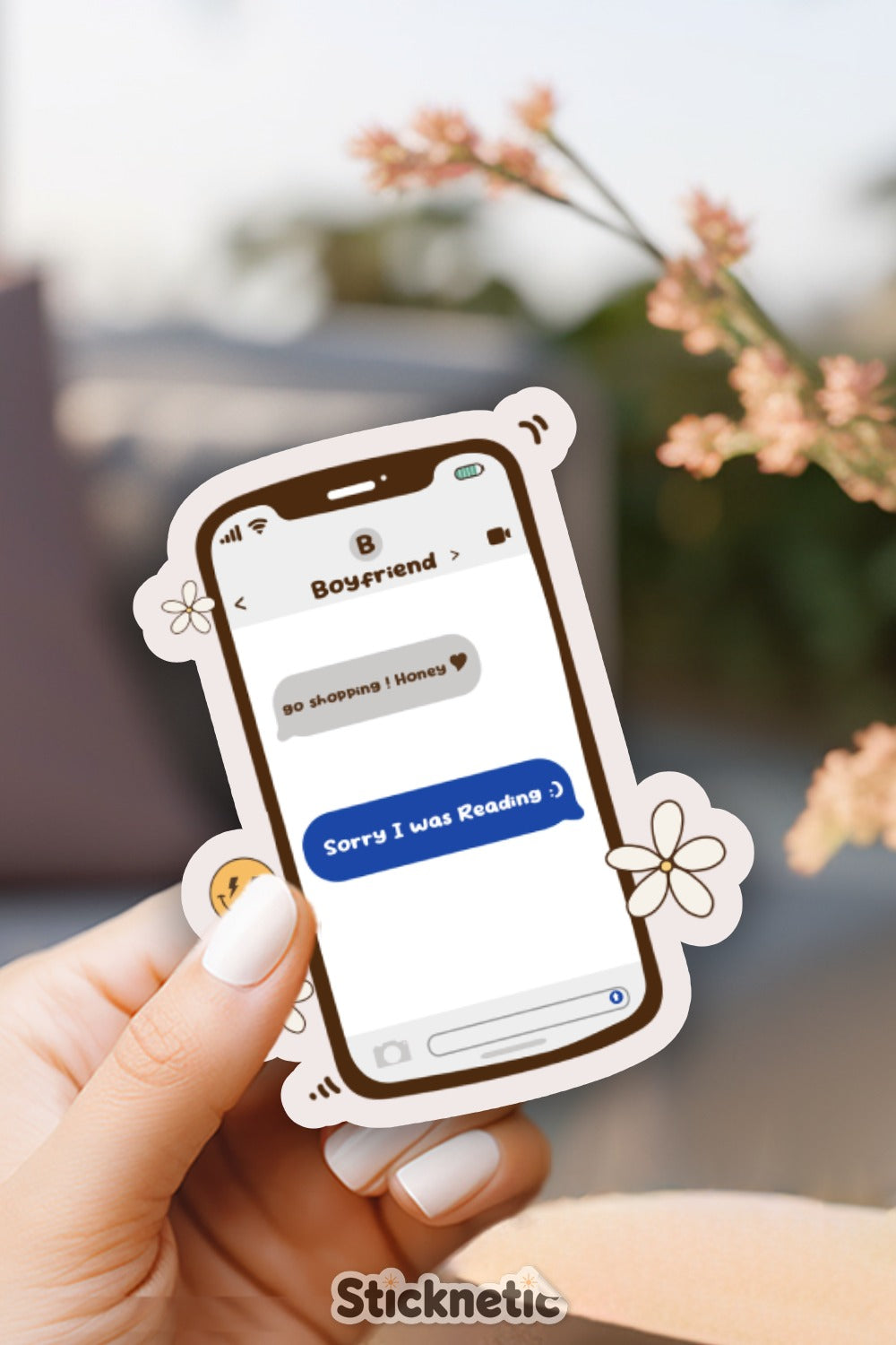 Shopping Honey Boyfriend Text Chat Sticker product