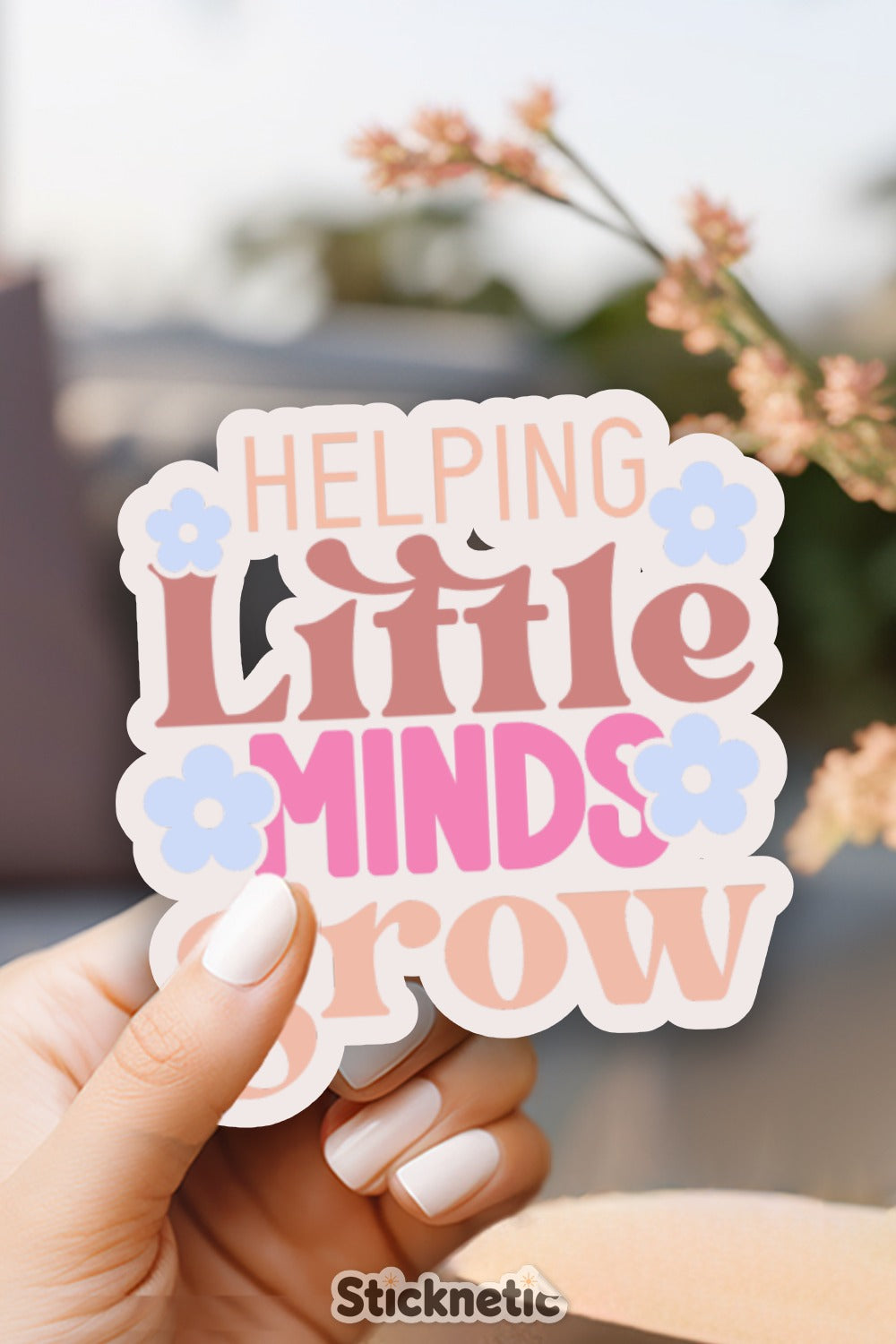 Helping Little Minds Grow Sticker product