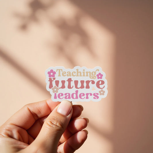 Teaching Future Leaders Inspirational Sticker product type