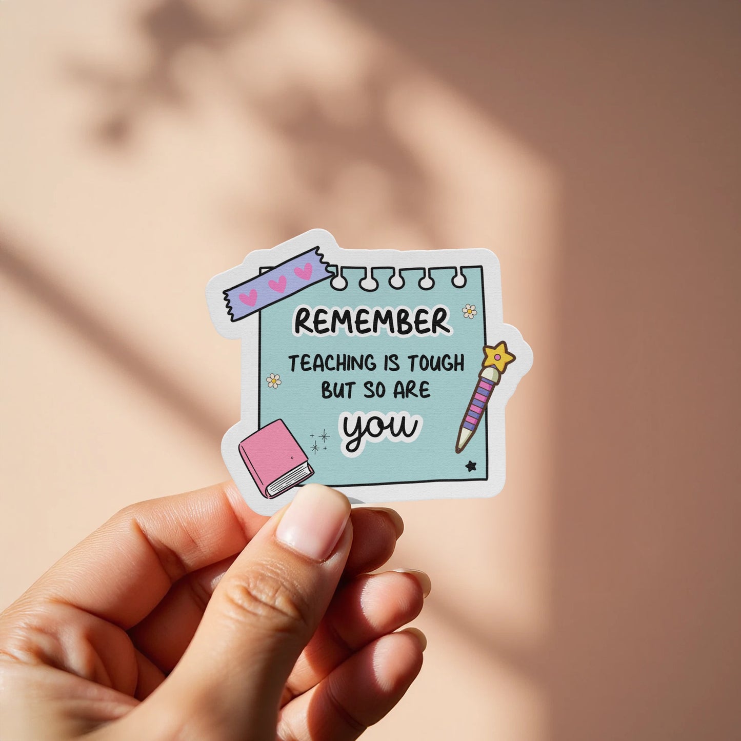 Inspirational Teaching Sticker with Cute Design product