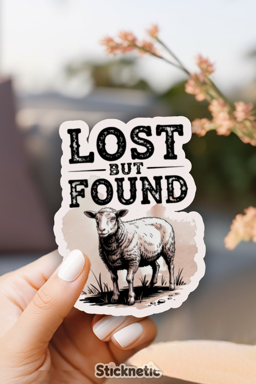 Lost But Found Sheep Sticker product type