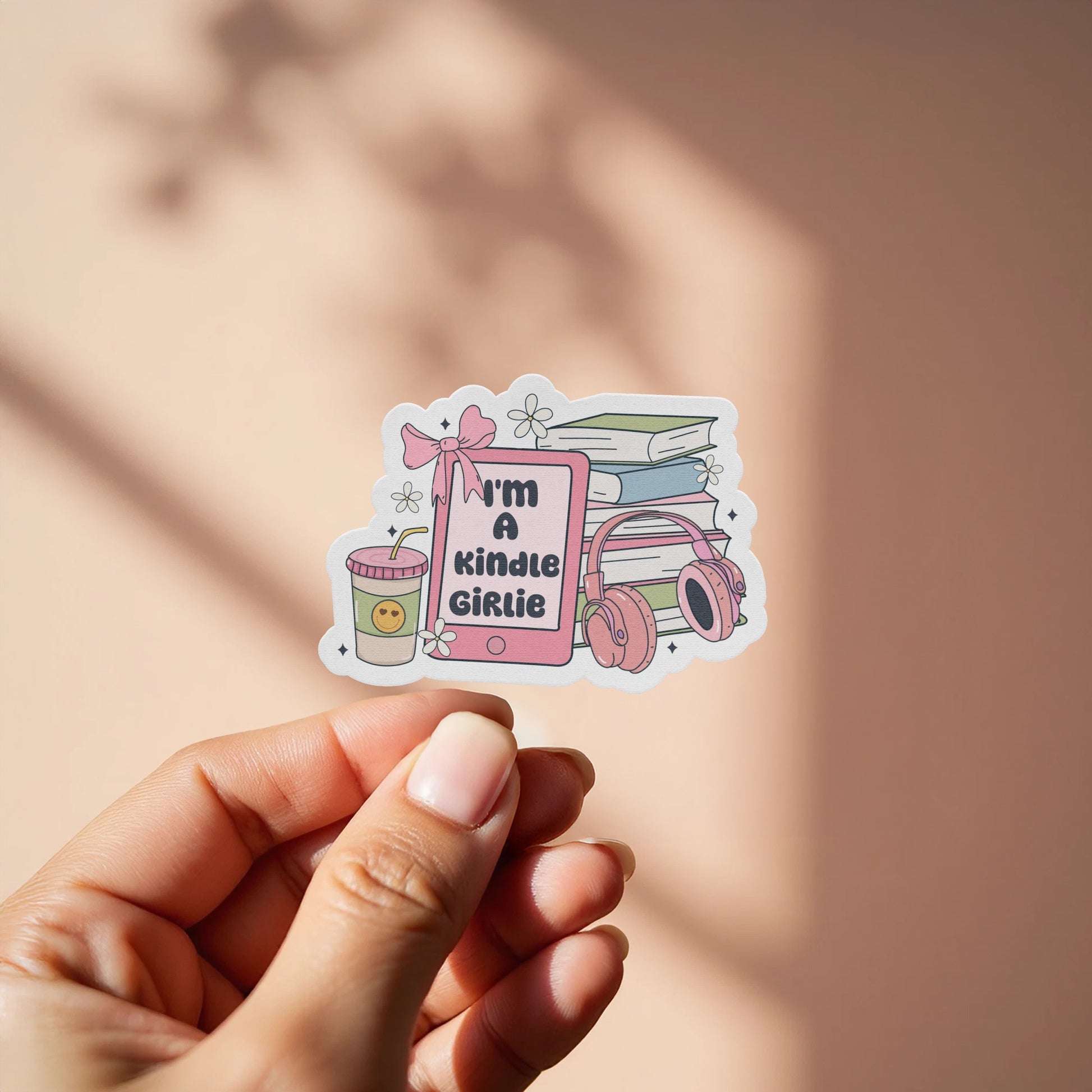 I'm a Kindle Girlie Printed Sticker for Kindle product