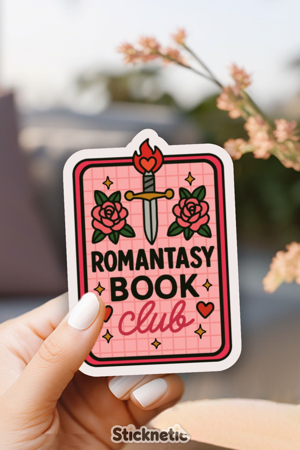 Romantasy Book Club Sticker Novelty Product