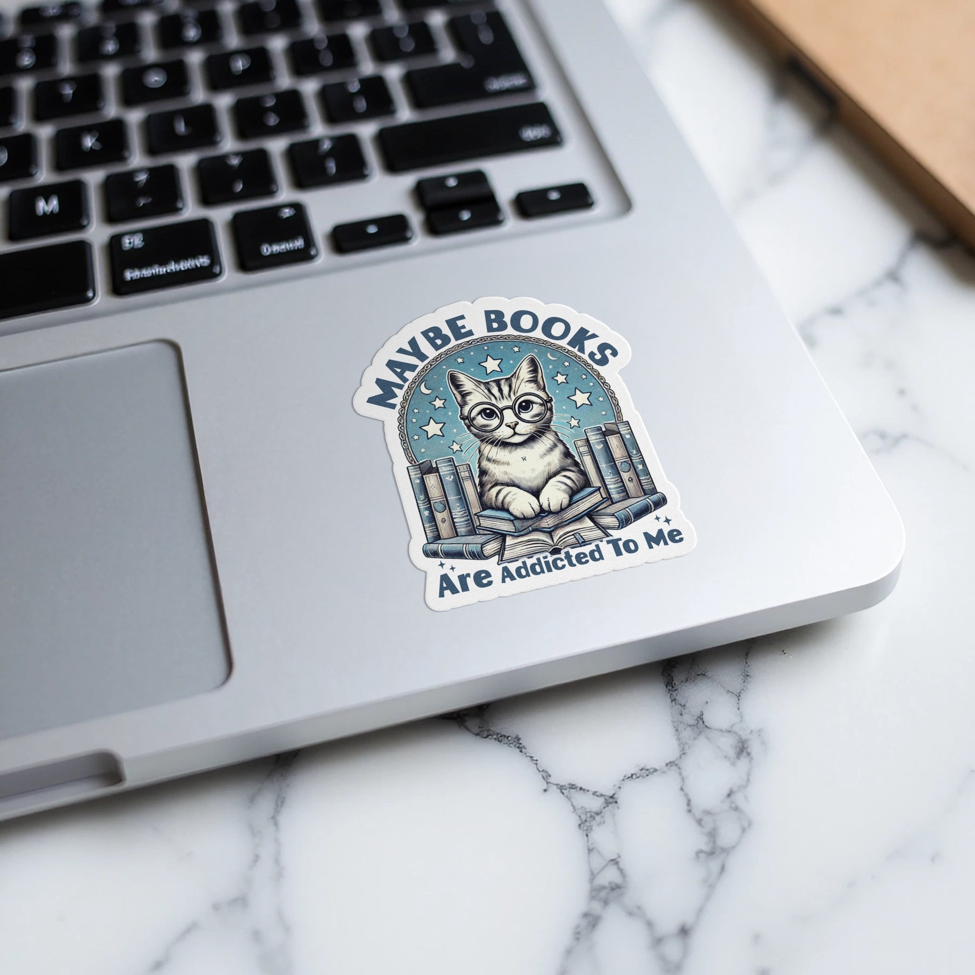 Maybe Books Are Addicted To Me Sticker product