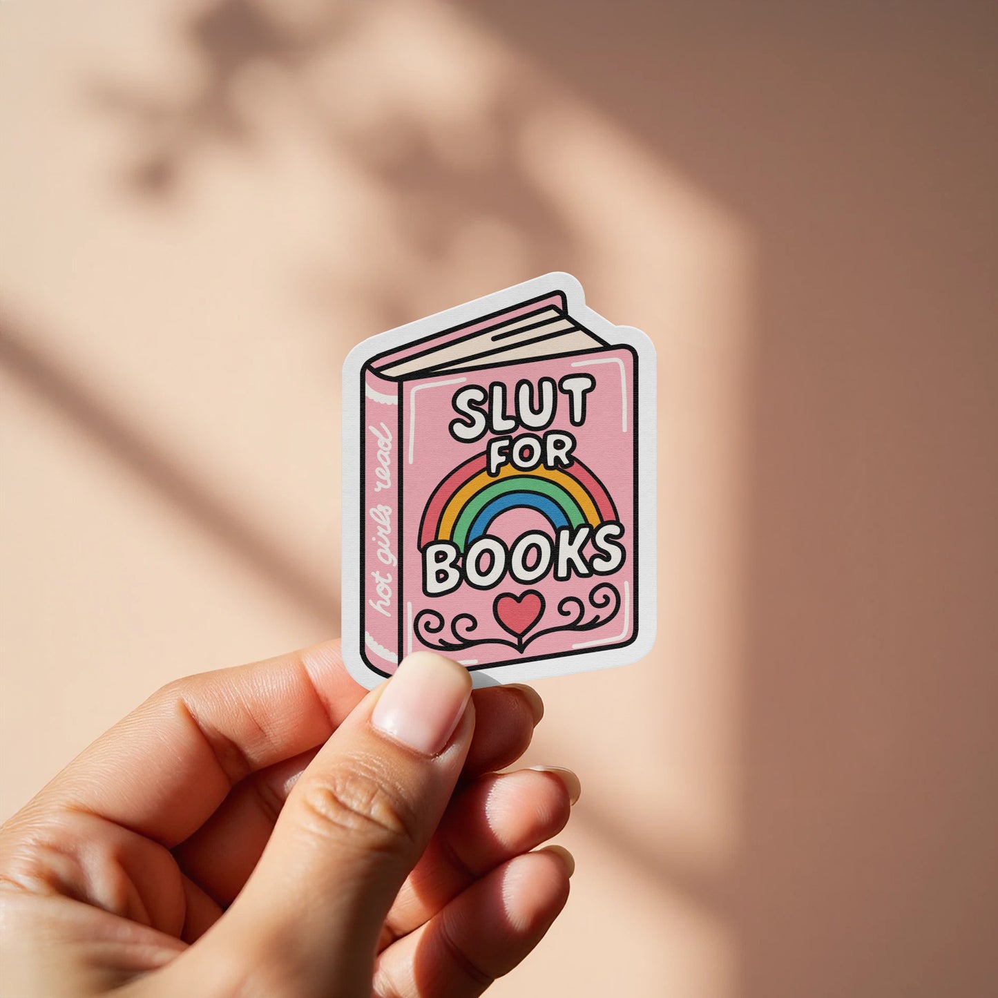 Cute Book Sticker with Slut for Books Design product